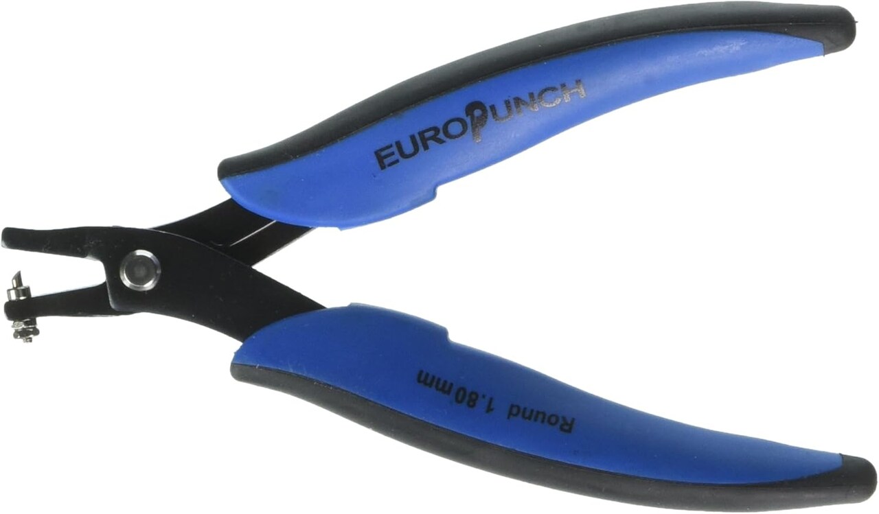 JewelrySupply EuroPunch 1.25mm Round Hole Punch Pliers for Sheet Metal